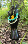 Aladdin's Enchanted Beaded Bracelet Set – 2 Piece Turquoise & Jade